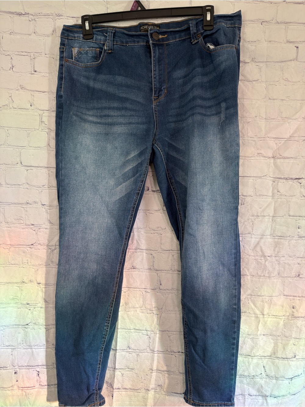 Forever 21 Women's Blue Skinny Jeans sz 16